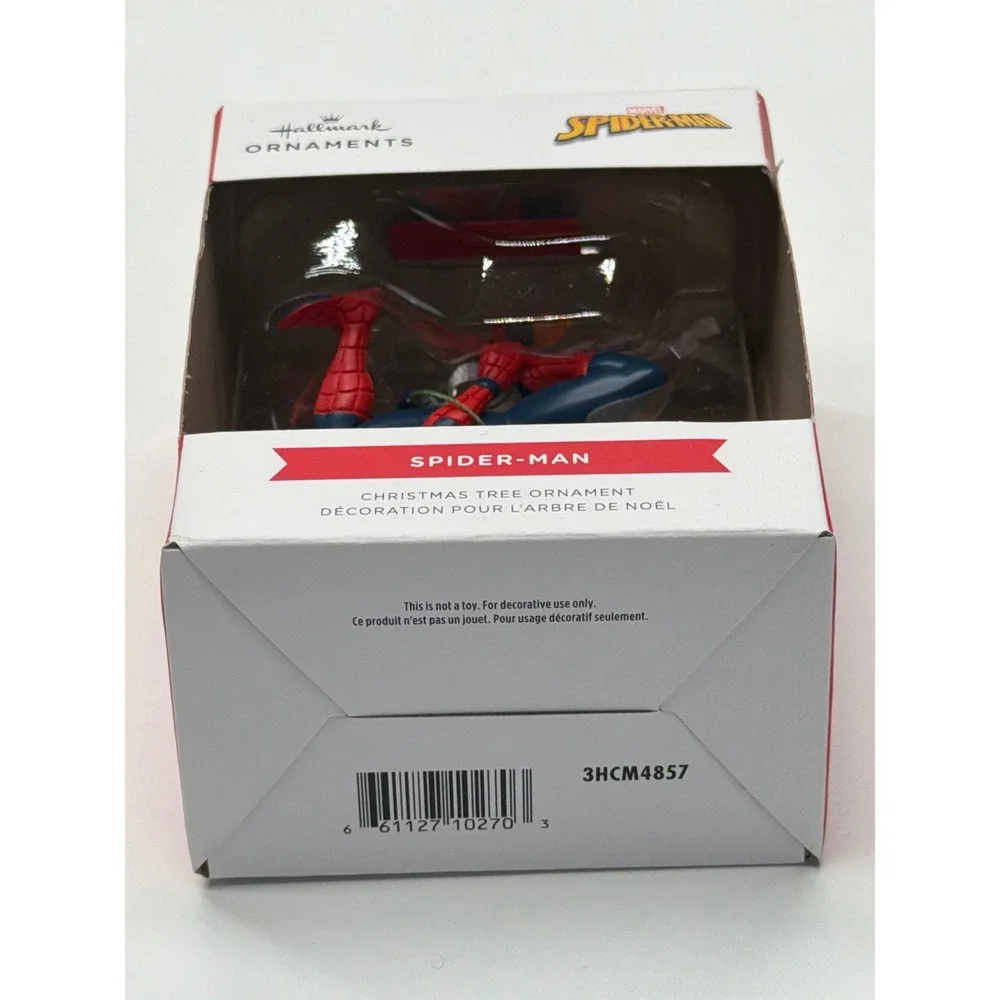 Hallmark Marvel‎ Spider-Man Upside Down Holiday Lights Christmas Ornament